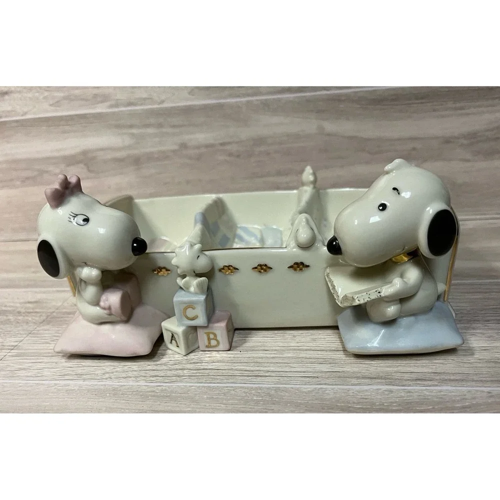Lenox Baby Snoopy & Woodstock Divided Baby Bowl